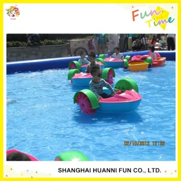 Kids Hand operated Plastic Swimming Pool Paddle Boat
