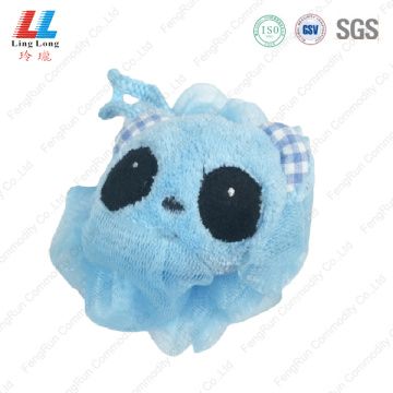 Panda style animal bath sponge ball