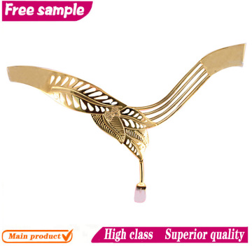 Gold wholesale TPU ladies shoe upper for sandals
