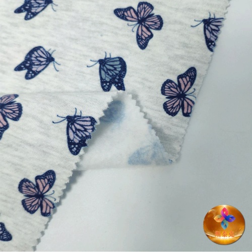 Tecido de lã Terry impresso para vestuário