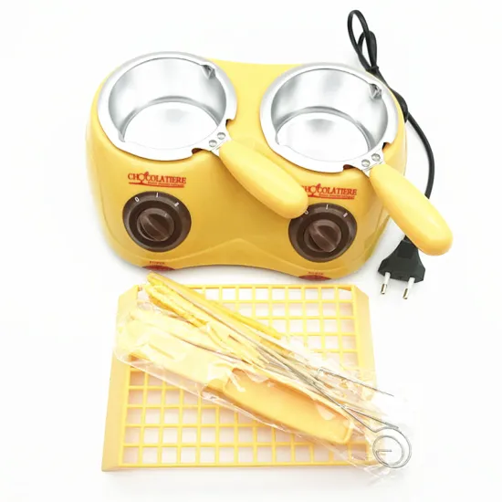 220V Yellow Household Mini Chocolate Soap Furnace Chocolate Melting Furnace Electric Chocolate Pot Chocolate Fondue Machine
