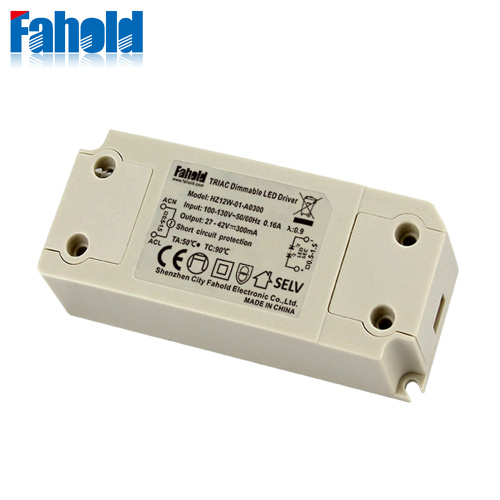 UL 12W Triac 디밍 가능 LED 드라이버 100-130VAC