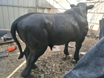 cast iron bull garden decoration