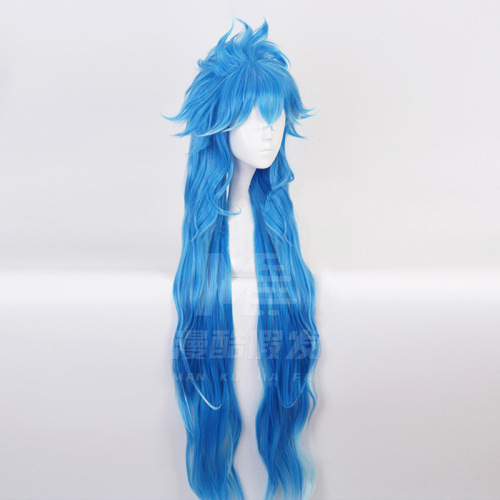 Twisted Wonderland Idia Blue Role Play Wig 2