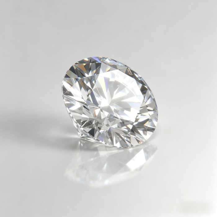 Round Cremation Memorial Diamond mula sa Abo o Buhok