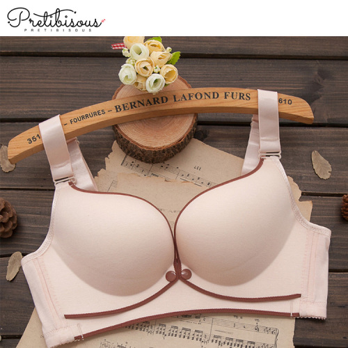 Comfortable cotton wireless nursing bra soft maternity bra