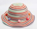 Chapéu arco -íris com borda ondulada para crianças