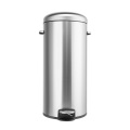 30L Kitchen Stainless Steel Round Trash Can