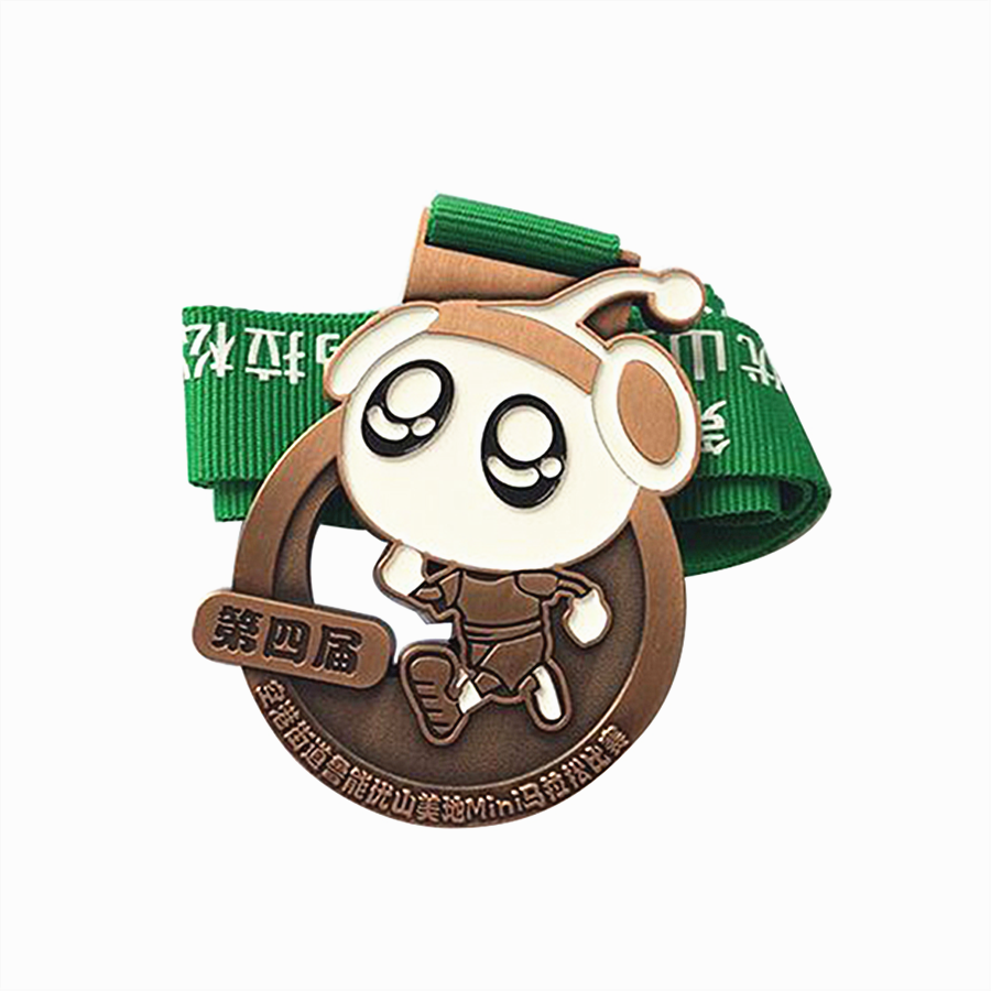 Cartoon Marathon Medal