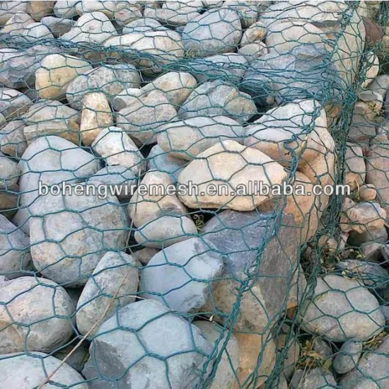 Hexagonal Gabion Box, Hexagonal Gabion Mattress Galvanized/PVC coated/ Galfan(Factory)