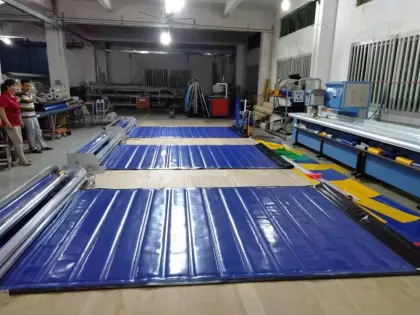 PVC fabric quick action cold storage door