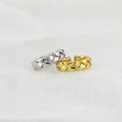 Elegant Silver Wedding Ring Statement Rings