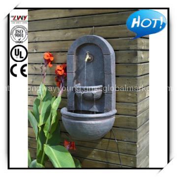 31.5 Inches Stylish Rust Fiberglass Wall Fountain with faucet
