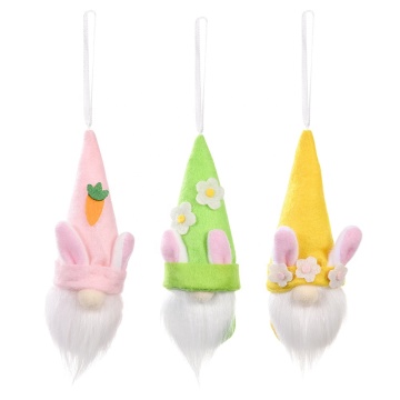 Hot Sale: Creative Easter Bunny Pendant - Faceless Dwarf Bunny Ear Necklace