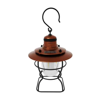 Retro Waterproof LED Tent Lamp with Metal Hook for Camping