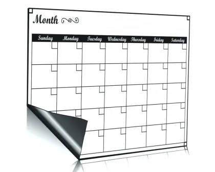 Custom magnetic paper calendar