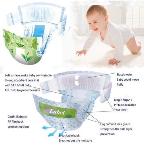 Disposable Cotton Soft Baby Diaper