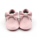 Da màu hồng cho bé Moccasins Baby Boots