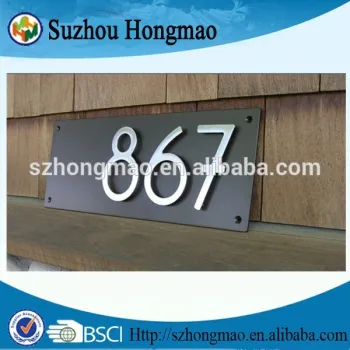 Customized House Number Plate