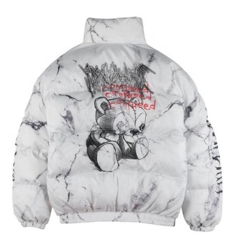 Inverno maschile densamente calda a colore solido Street casual giacche e cappotti a prova di freddo