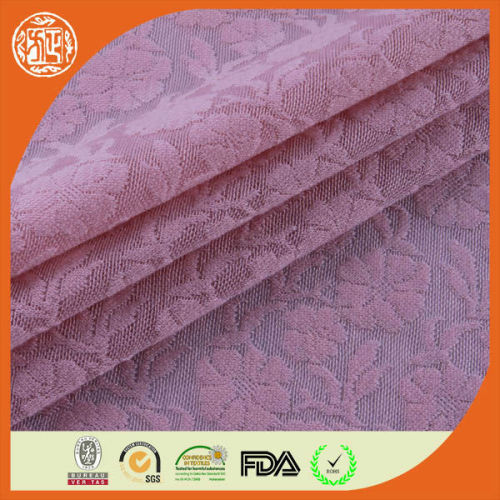 Small quantity printed polyester jacquard fabric