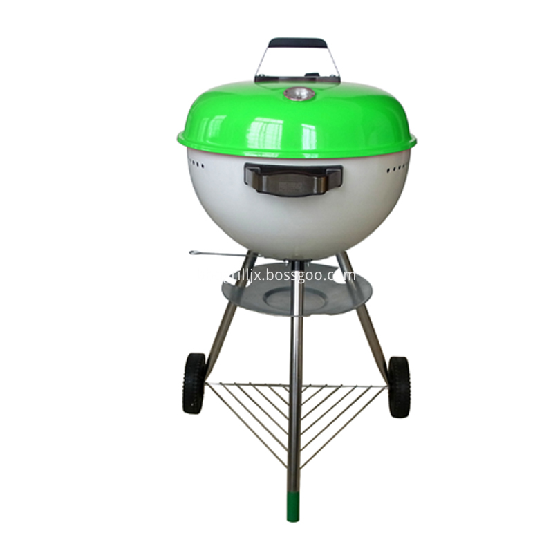18 Kettle Charcoal Grill Green View