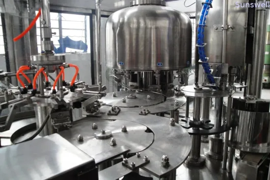 2.2kw Liquid Bottled Pure Water, Mineral Water Filling Machines Systems Equipment 8 Heads