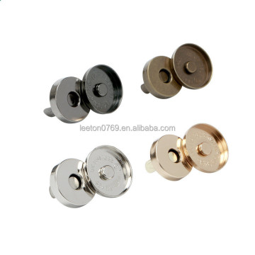 18 x 4mm Light Gold, Nickel, Black Nickel, and Anti-Brass Metal Magnetic Button Fasteners