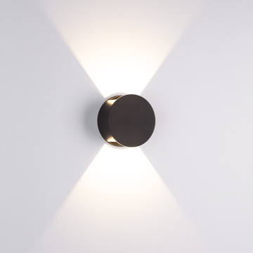 Lumière murale LED noir et or moderne