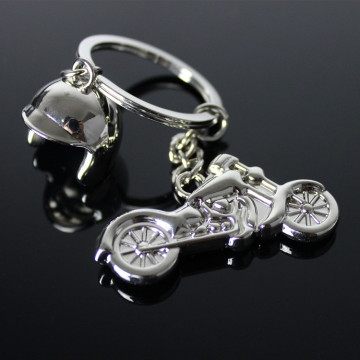 Men's Personality Metal Key Chain with Printed Logo for Motorcycle Jewelry