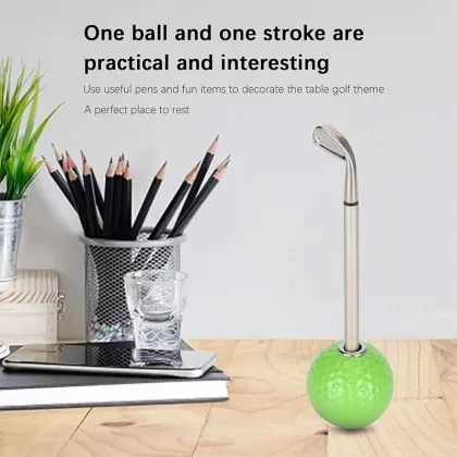 Golf Club Pen with Golf Ball Holder