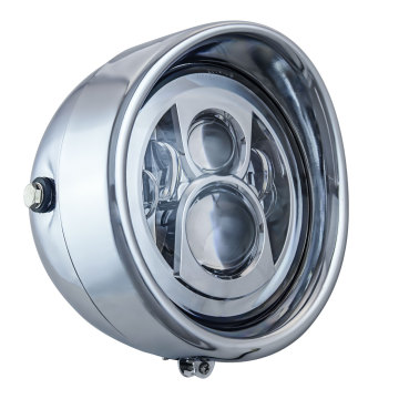 7 Inch LED Motorcycle Headlight for Harley Heritage Fat Boy & Softail (1986-2014) - Dual Side Brackets