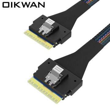 Slim SAS SFF-8654 8i to SFF-8654 74P Cable SAS to SAS 8i Cable