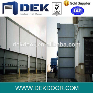 Industrial vertical steel block doors guillotine door