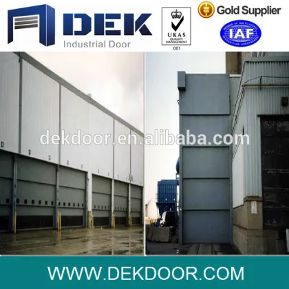 Fireproof and windproof Automatic stacking doors guillotine door
