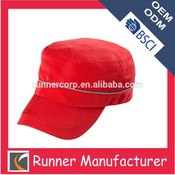 Custom red blank army cap , military hat