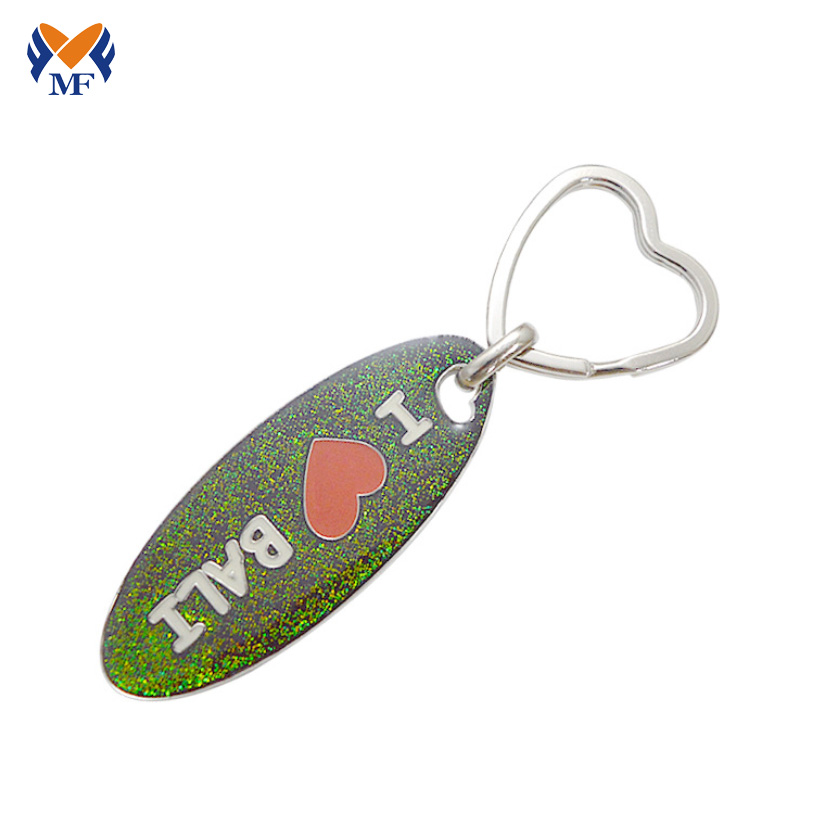 Metal glitter keyring design for girlfriend online