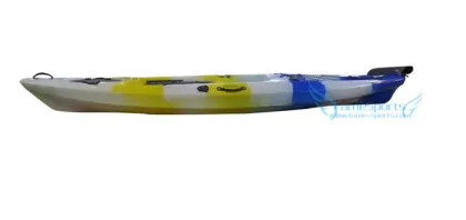 PE Plastic Canoe One Person kayak Fishing Summer Water Rowing Boats