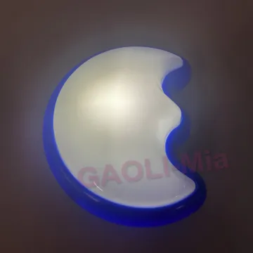 Factory Moon Click Push LED Touch On/Off Lamp - Battery Powered 3 LED Tap Kids' Night Light for Decoration, Closet, Cabinet