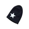 Sombrero hecho punto largo diseño acrílico 100 estrellas parche