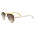 Aviators Black Buffalo Horn Sunglasses