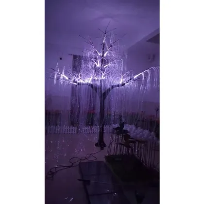 Colorful LED Fiber Optic Tree Lights for Diverse Holiday Decorations