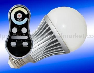 8W Warm Weiß dimmbar LED-Lampe mit RF-Controller