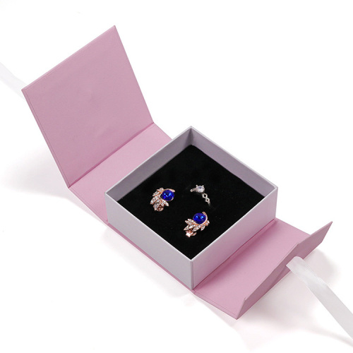 Magnetic Lid Paper Jewelry Set Box Packaging