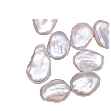 17-23 mm groß kultivierte natürliche weiße Süßwasser-Barockperlen für DIY-Schmuck