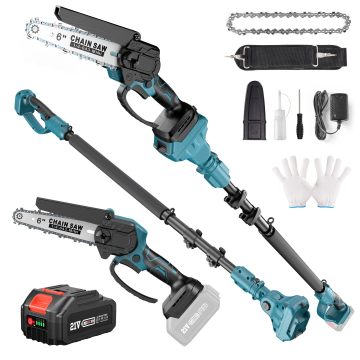 F.EASY.D 6/8 Inch Rechargeable Electric Mini Chainsaw