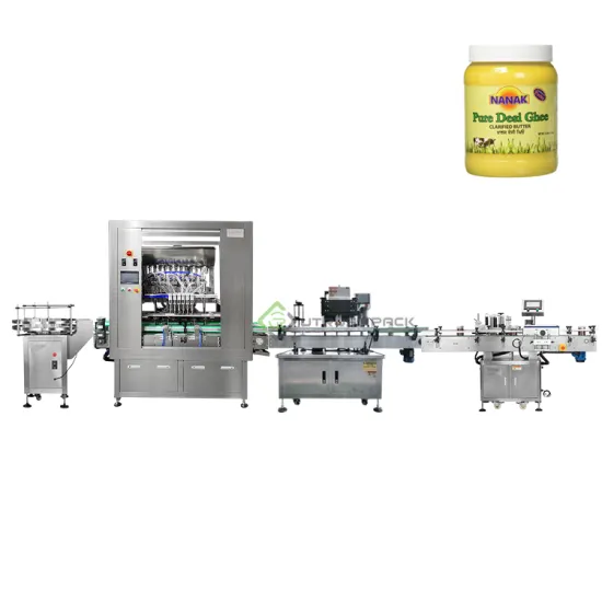 Ghee and Honey Jar Filling, Sealing, and Labeling Machine