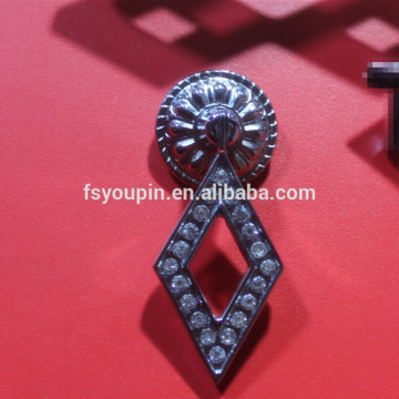 Diamond Zinc Alloy and Acrylic Pendant Pull and cabinet pendant knob