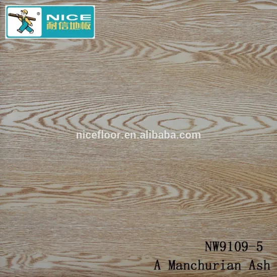 A Manchurian Ash LAMINATE WOOD FLOORING HDF core engineered wood floor