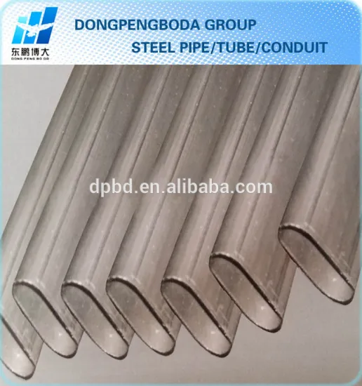 Q195 Q235 Q345 black welded thinner wall flat oval shaped steel pipe